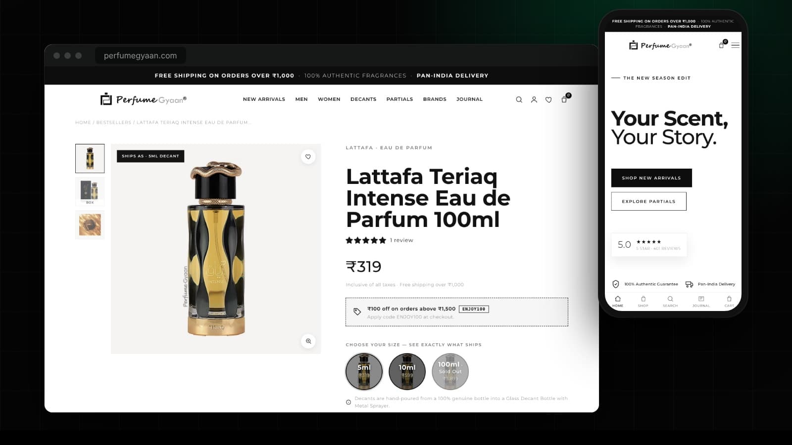 Perfumegyaan: a fragrance store built from design to launch